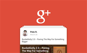 google Plus标题内容动画特效